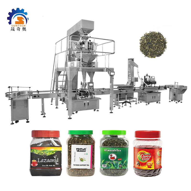 Automatic Granule Green Tea Herbal Tea Brew Dried Leaves Packing Machine With 10 Heads Weigher