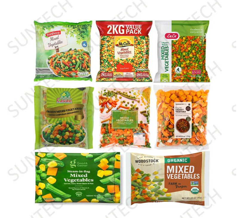 salad vegetable packing machine applications