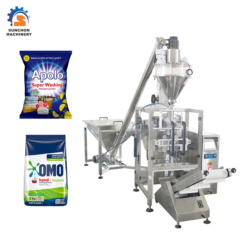 Automatic Corn  Maize Flour Powder Brick Paper Bag Filling Packing Machine