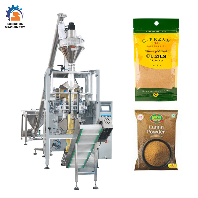 Screw Feeding Flour Powder Roast Powder Corn Powder Brick Bag VFFS Forming Packing Machine